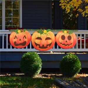 Halloween Pumpkin Banner Yard Decorations - fall banner Pumpkins Decor Outdoor
